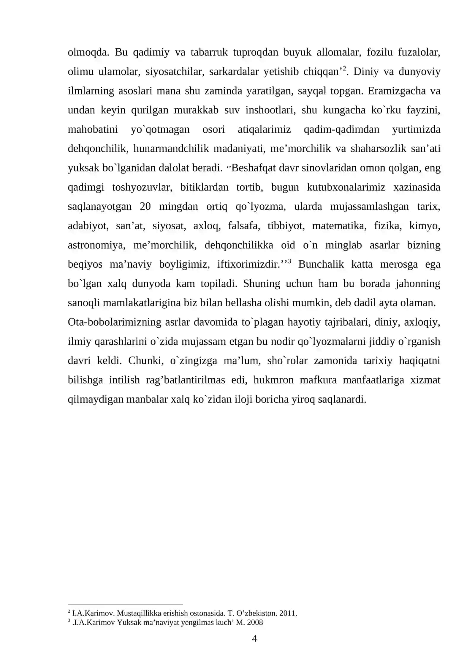 Mustaqillik davrida O’zbekiston tarixini o’rganishga yangicha yondashuv 4