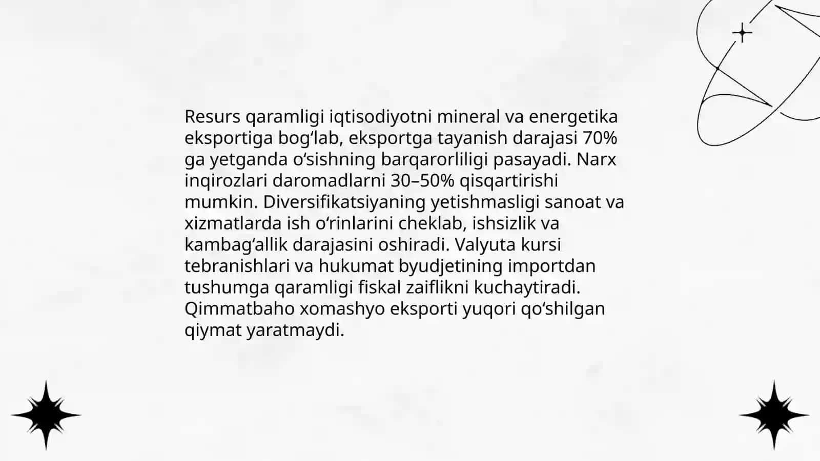 Tabiiy boyliklar: nega bazilar qashoq o'lkaga botmoqda 4