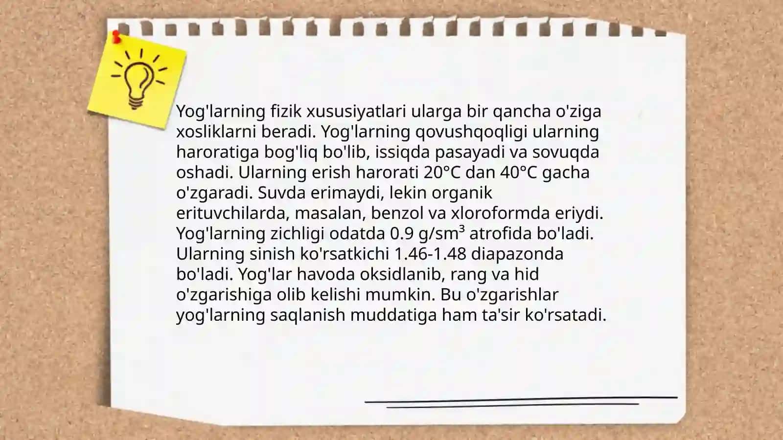 Ozuqaviy yog'larning sifatini aniqlash 4
