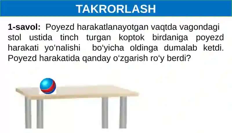 O‘tilgan mavzular bo‘yicha takrorlash 4