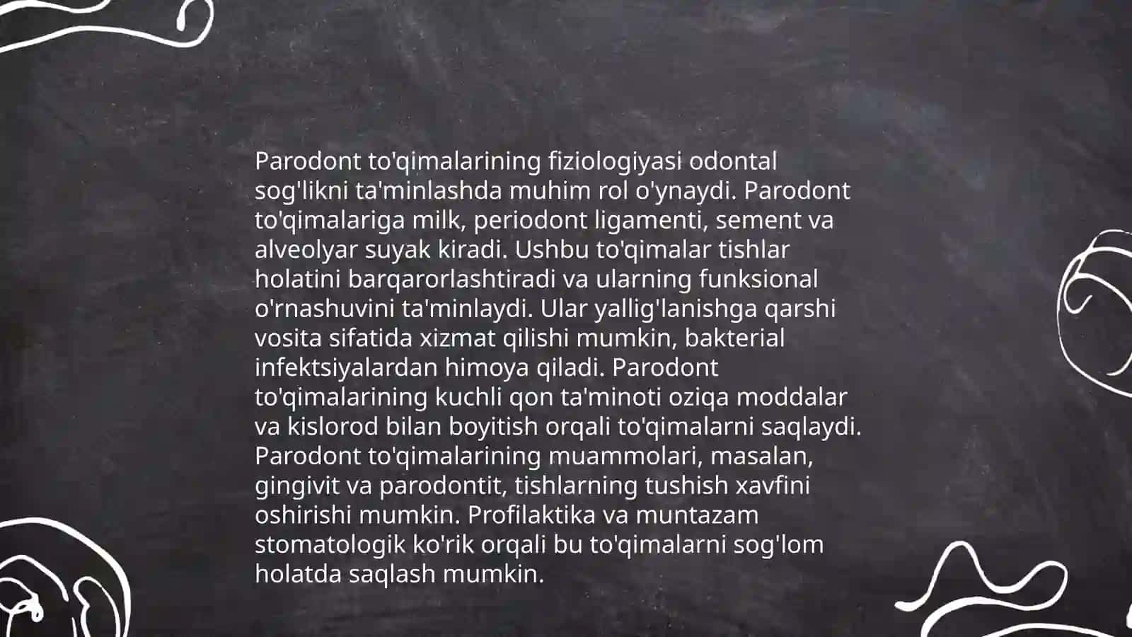 Paradont to'qimasining anatomiyasi 4