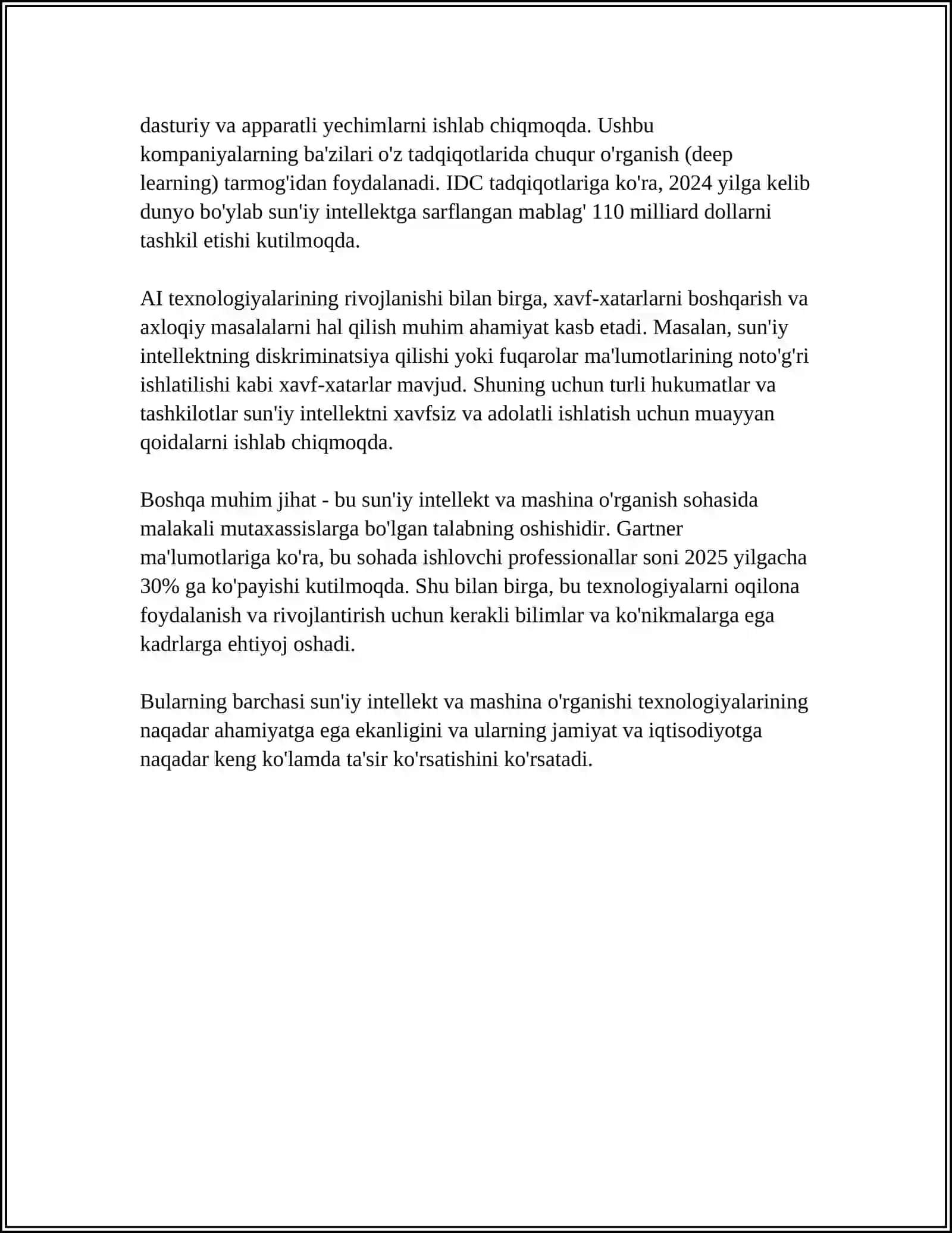 ZAMONAVIY AXBOROT TEXNALOGIYALARNING RIVOJLANISH TENDENSIYALARI TO’GRISIDA BATAFSIL 4