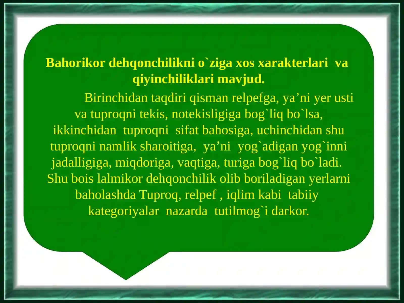 Lalmikor yerlarni baholash 4