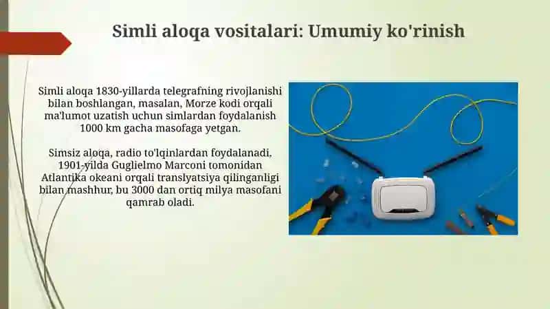 Simli aloqa vositalari 4