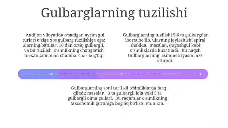 Gulning tuzilishi formulasi va diagrammasi 4