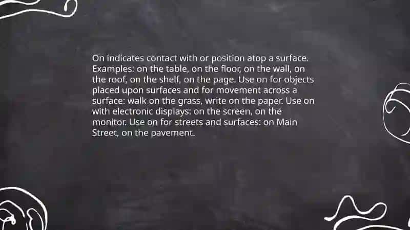Prepositions of place 4