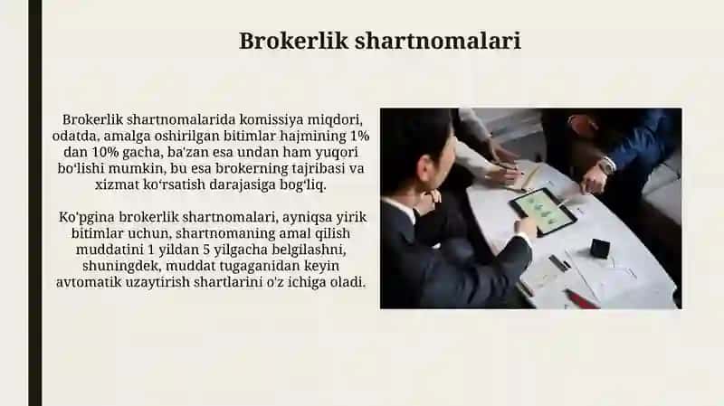 Brokerlik va brokerlik idoralari 4