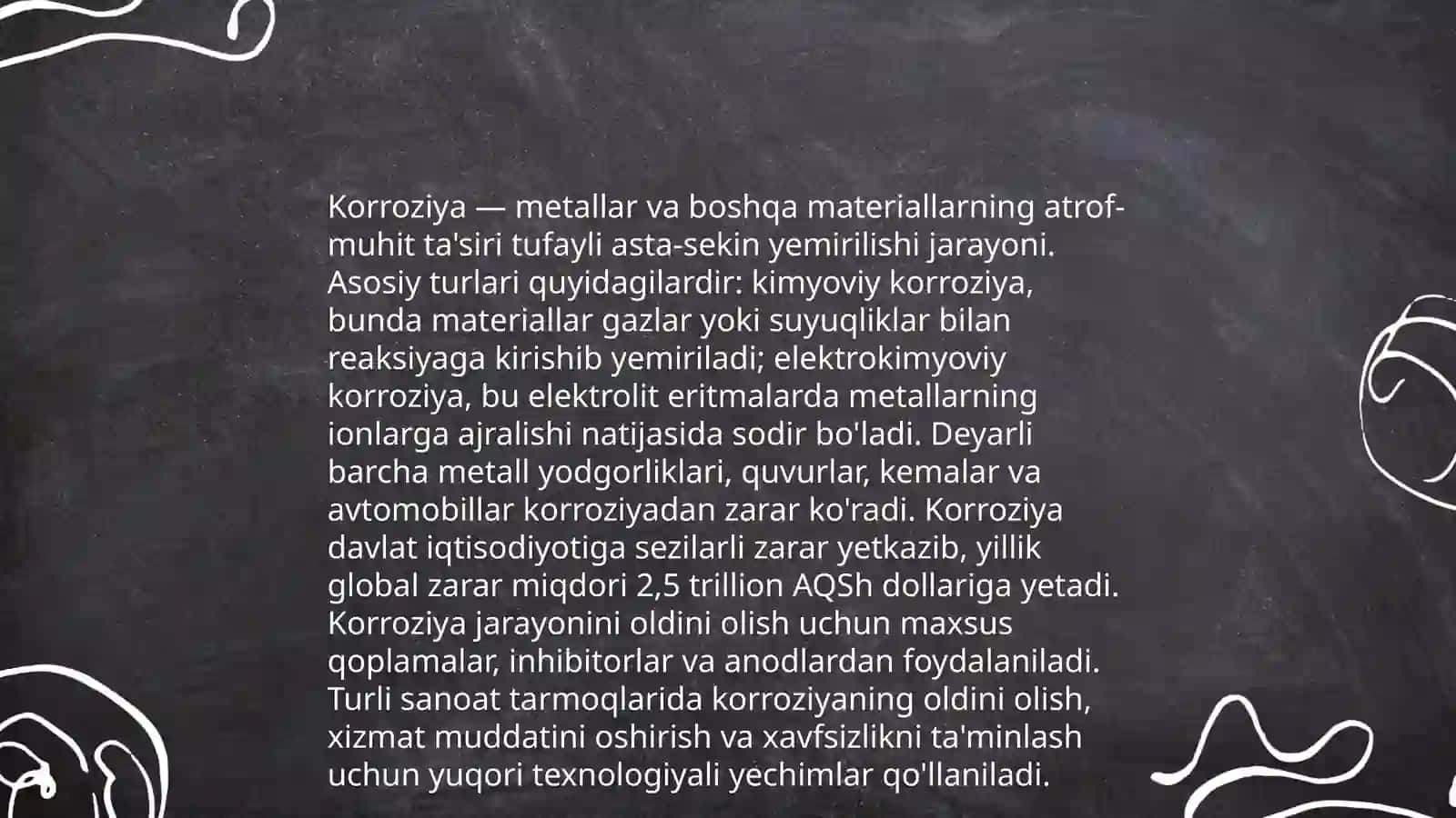 Daydi toklar korroziyasi va himoyasi 4