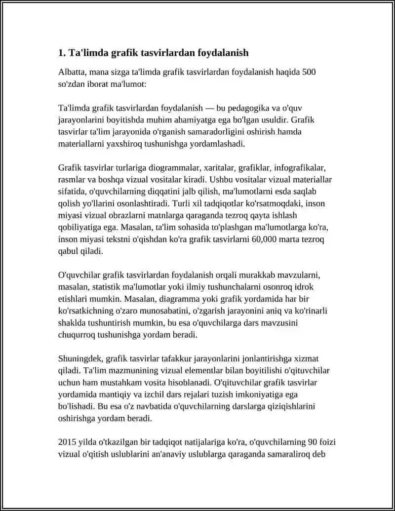 GRAFIK TASVIRLARNING QOʻLLANILISHI 4