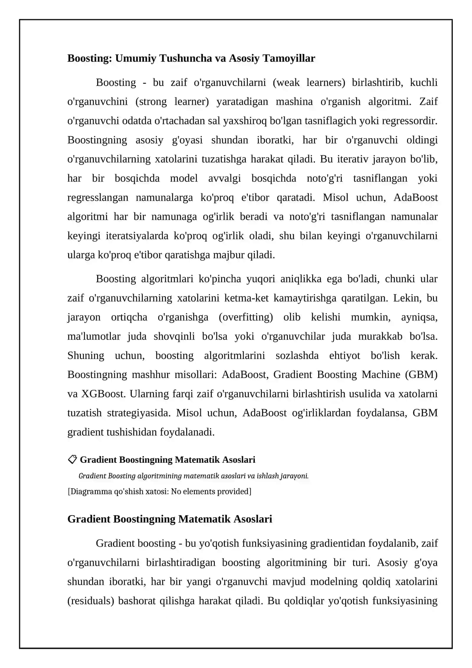 Gradient Boostingning Matematik Asoslari 4