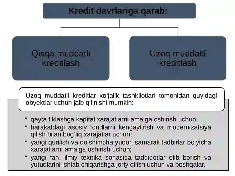 Kreditning shakllari va turlari 4