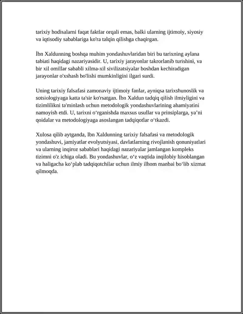 IBN XALDUN FALSAFASI VA UNING OZIGA XOS XUSUSIYATLARI 4