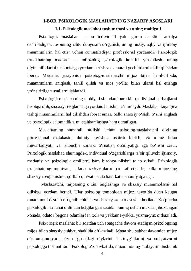 Psixologik Maslahat 4