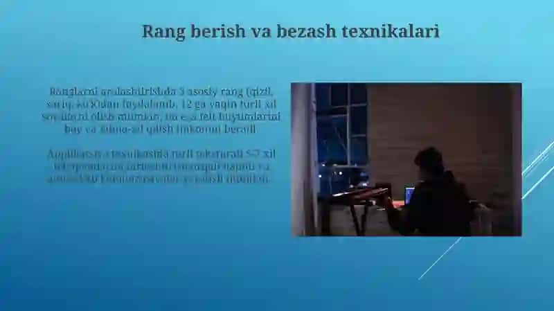 Fetr gazlama bilan ishlash usullari 4