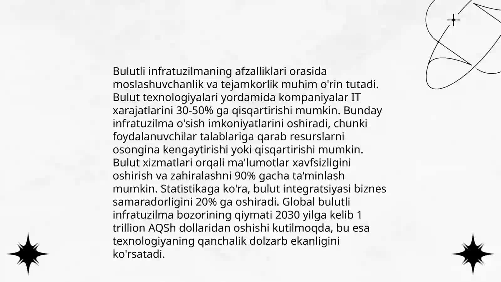Bulutli yechimlar SaaS va bulutli infratuzilma LaaS. Raqamli platfirma PaaS 4