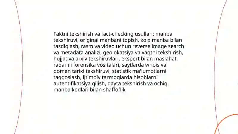 Jurnalistika va mediasavodxonlik 4