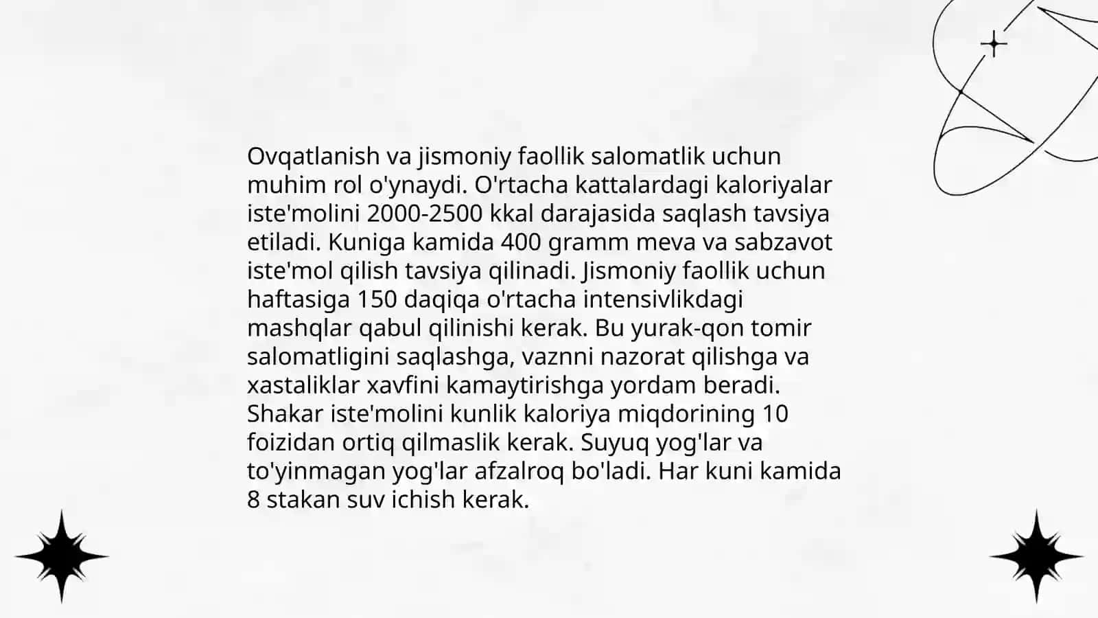 Ovqatlanishning organizmga tasiri 4