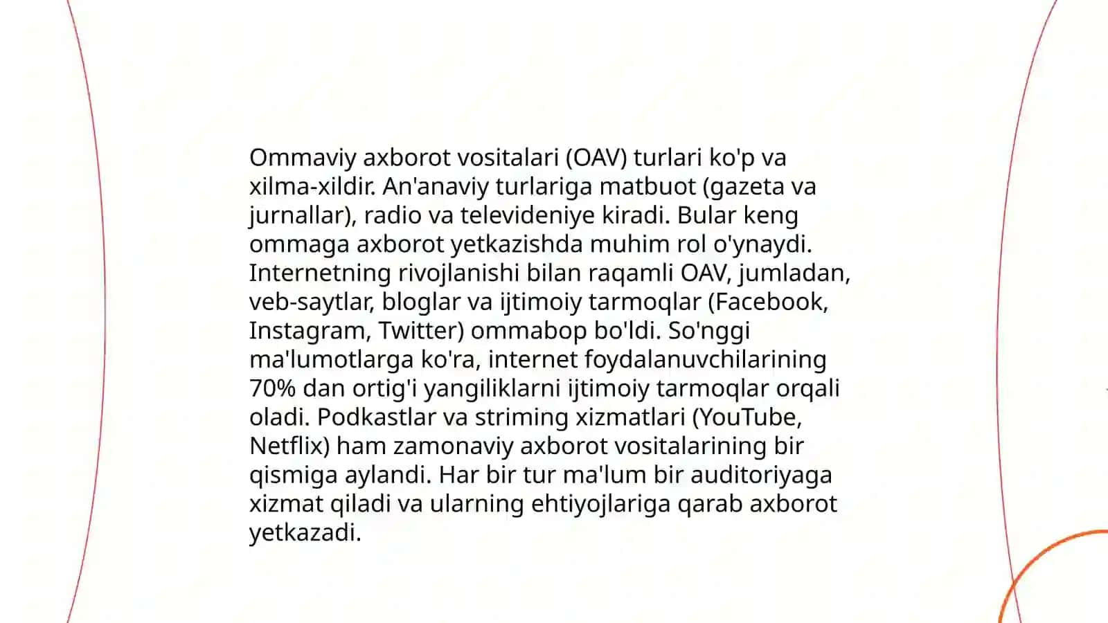 Ommaviy axborot vositalari 4