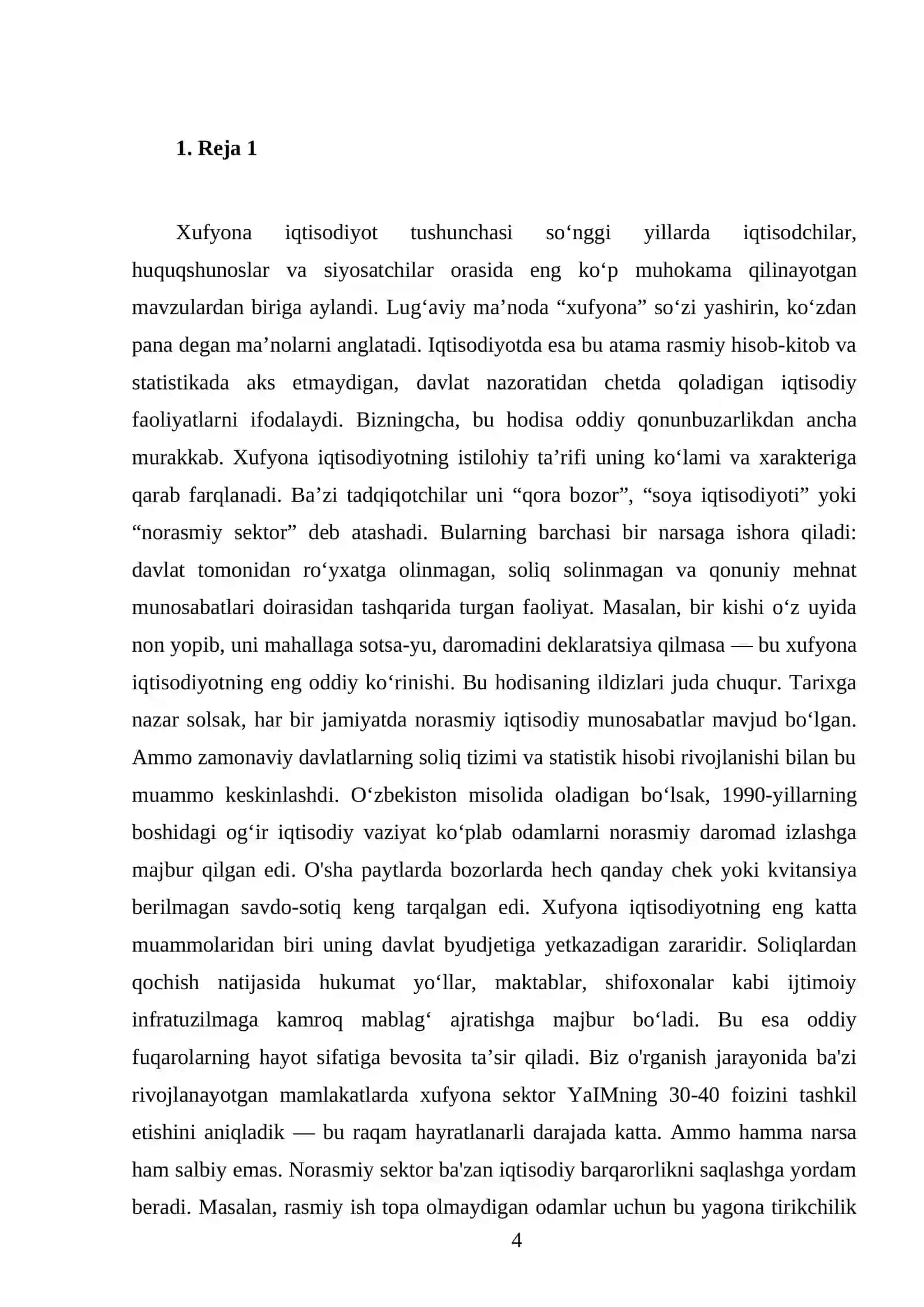 Xufyona iqtisodiyot 4
