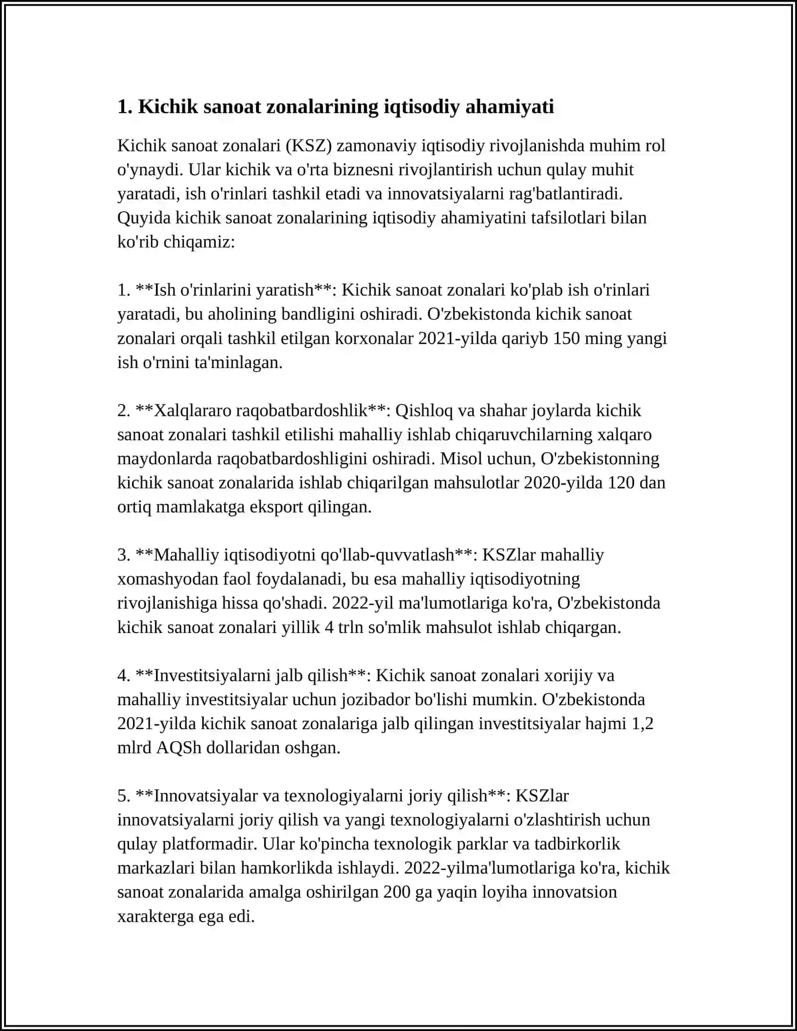 Kichik Sanoat Zonalari 4