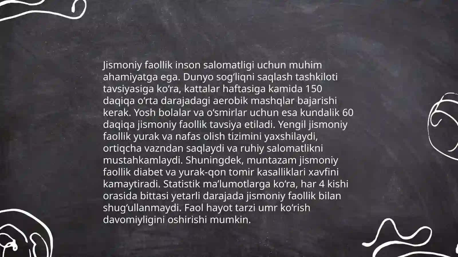 Turmush tarzi va salomatlik 4