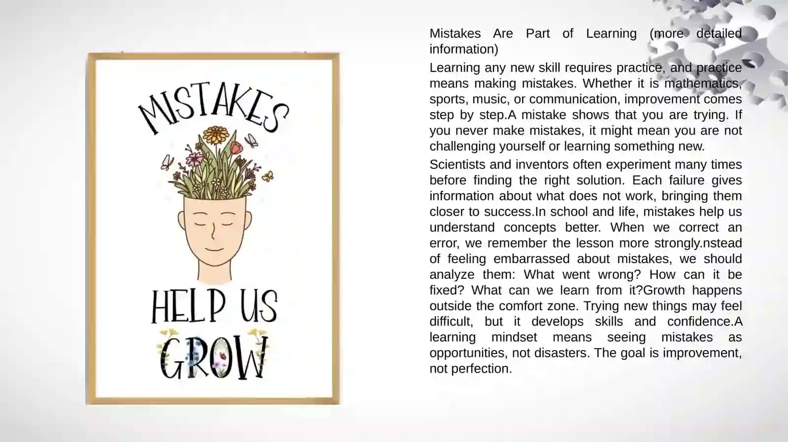 How to deal with mistakes 4