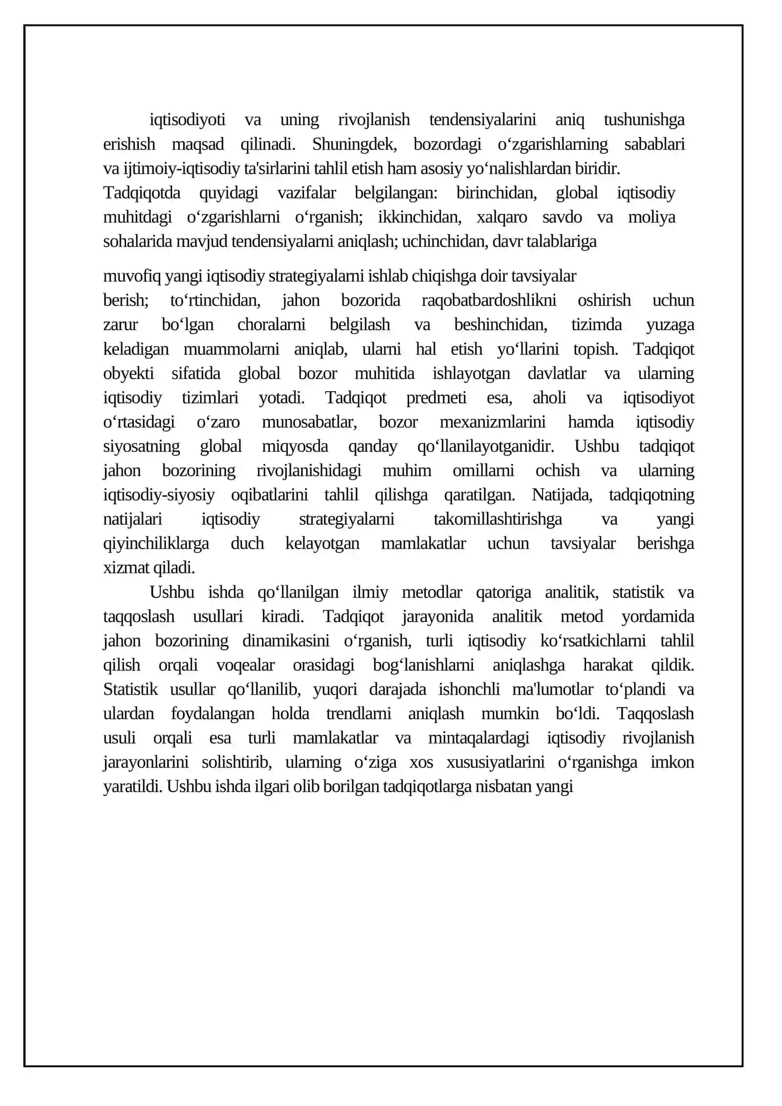 Jahon bozori va uning mohiyati 4