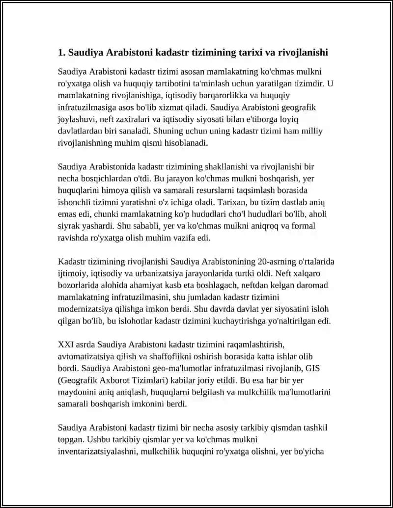 Saudia Arabistoni kadastr tizimi 4