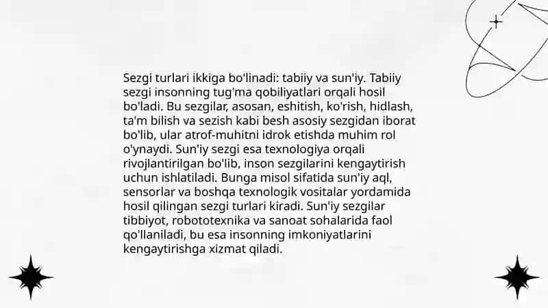 Sezgi turlari 4