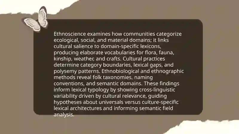 The role of cultural context in lexical tipology 4