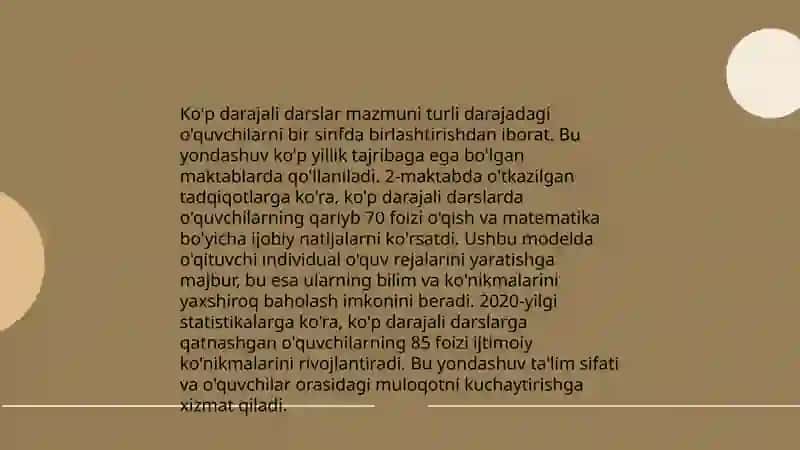 Integratsiyalashgan o'quv dasturlari 4