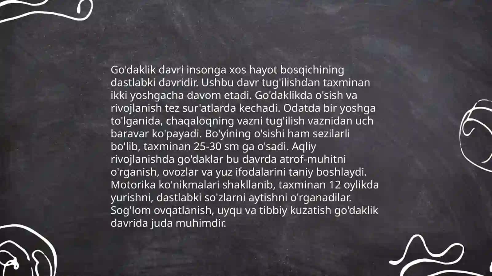 Turli yosh davrlari va bosqichlari 4