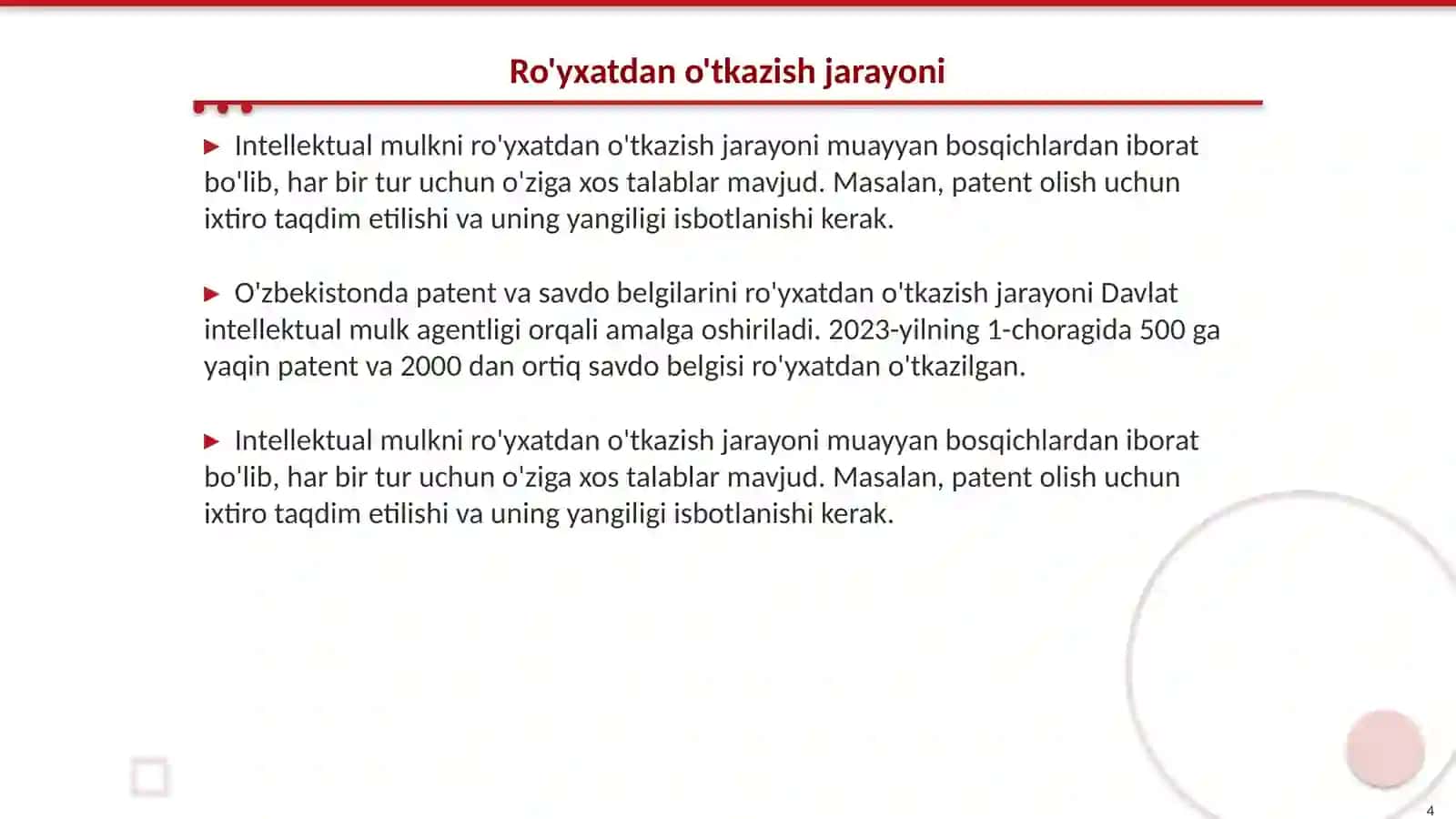 Intellektual mulk huquqini himoya qilish 4