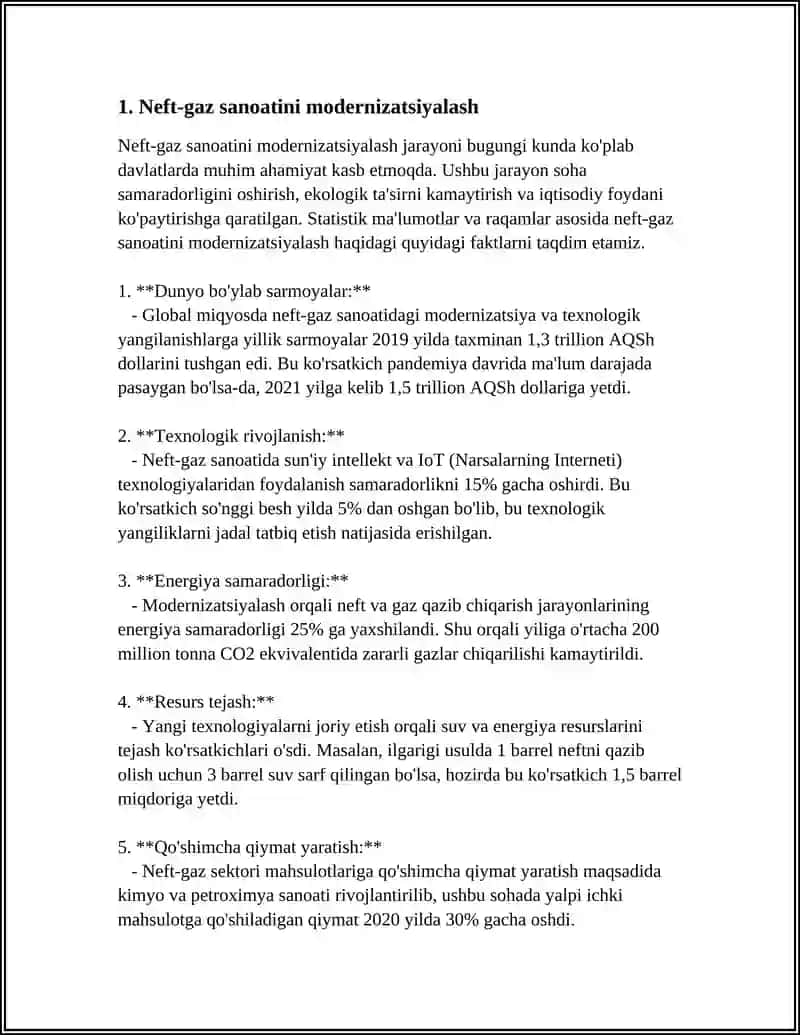 Neft-gaz sanoatini modernizatsiyalash 4