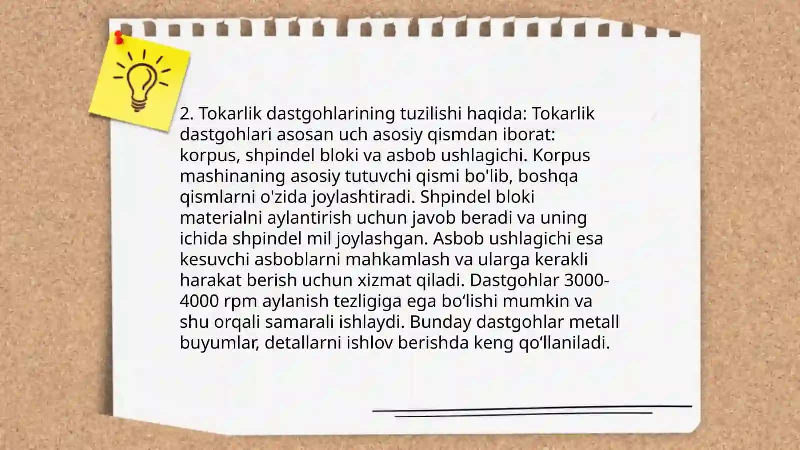 Tokarlik dastgohlari va keskichlar 4