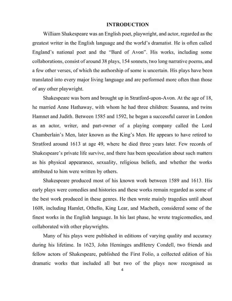 WILLIAM SHAKESPEARE‘S LEGACY IN 21TH CENTURY 4
