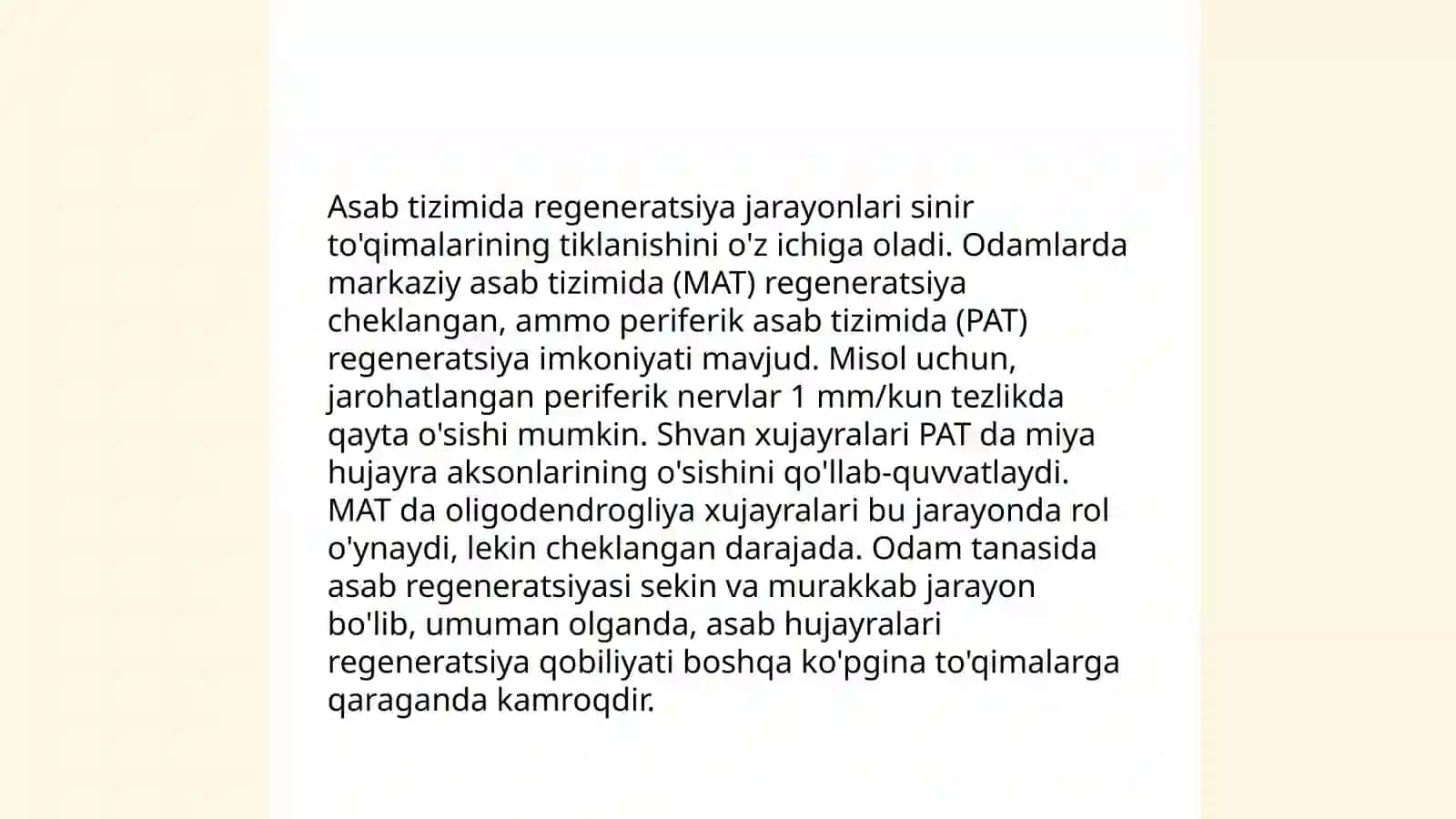 Asab tizimida kompensator moslashuvlar 4