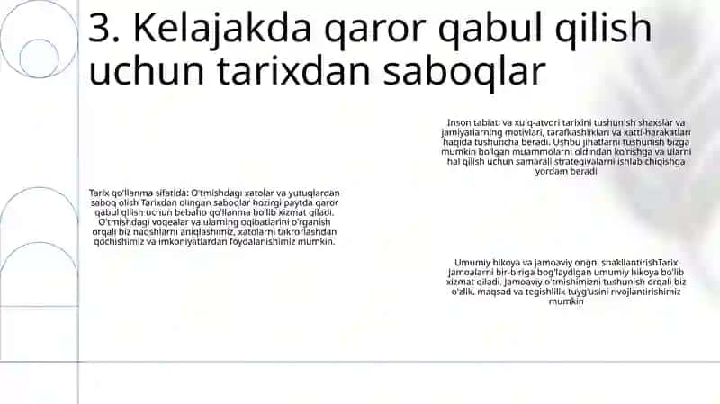 Jamiyat Taraqqiyotida Tarixning Ahamiyati 4