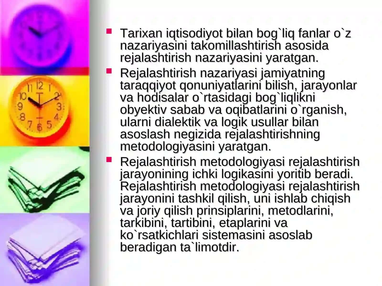 Bozor iqtisodiyoti sharoitida rejalar tizimi 4