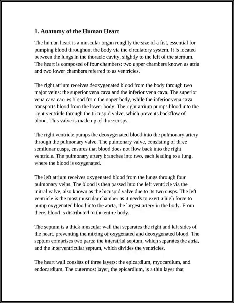 Anatomy of the Human Heart 4