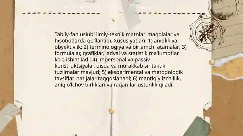 Ilmiy uslub turlari va xususyatlari 4