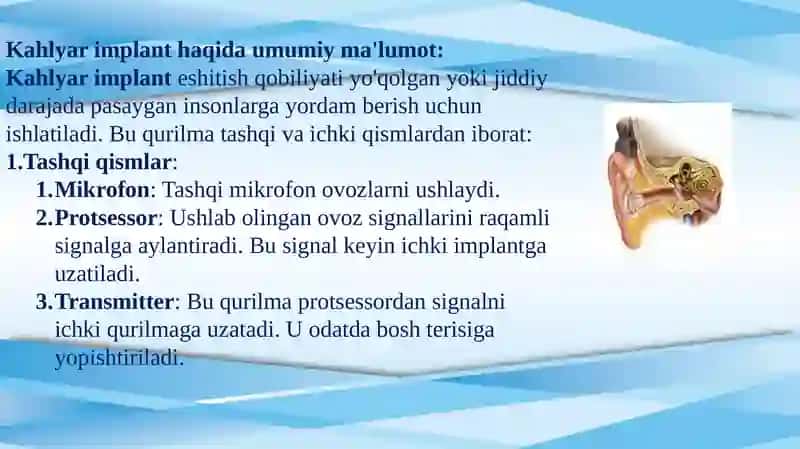 KAHLYAR IMPLANT TAQDIMOTI 4