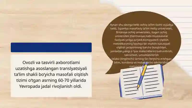 Masofaviy taʼlim va uning ahamiyati 4