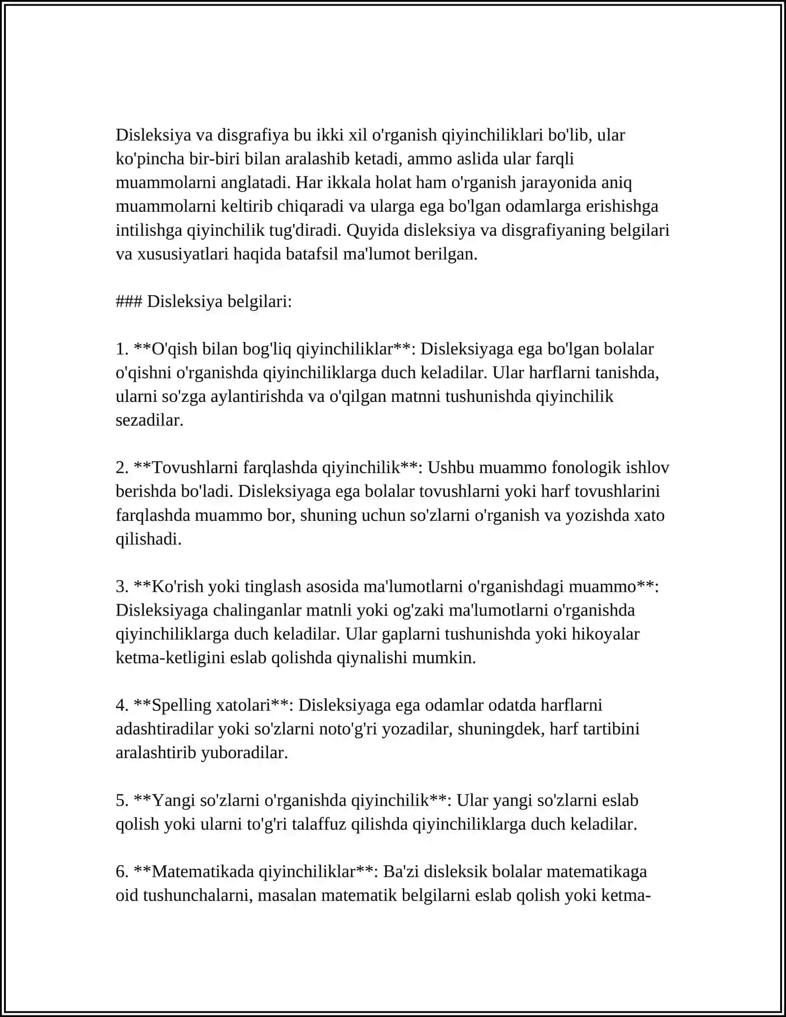 AGROMATIK DISLEKSIYA VA DISGRAFIYANI BARTARAF ETISH 4