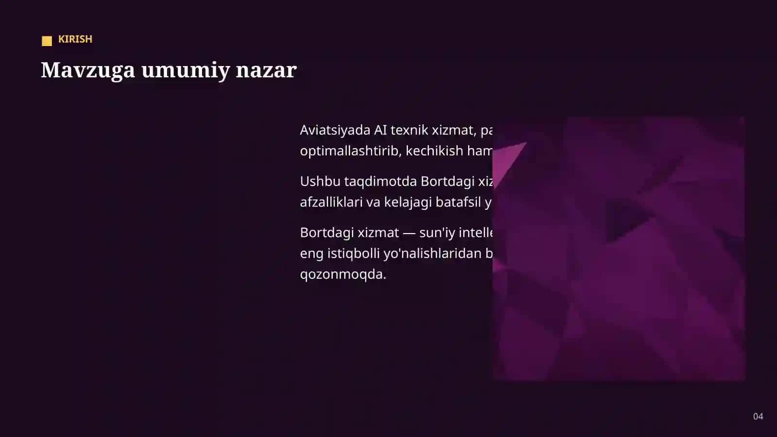 Aviatsiyada AI 4