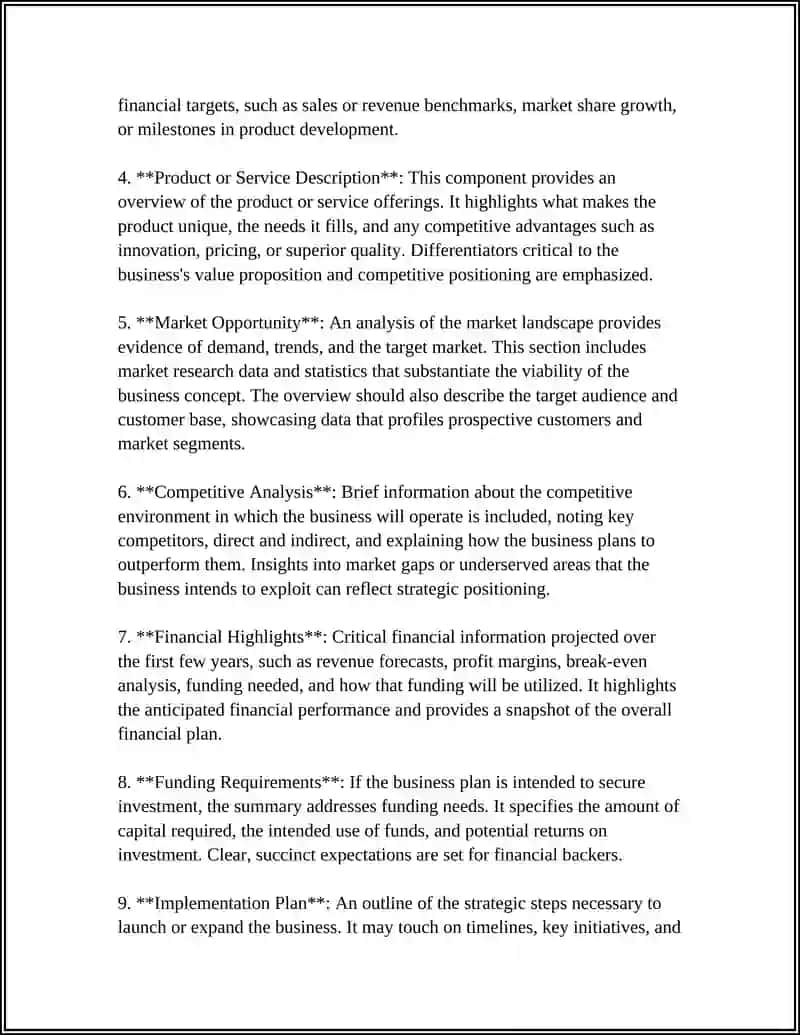 BUSINESS PLAN 4