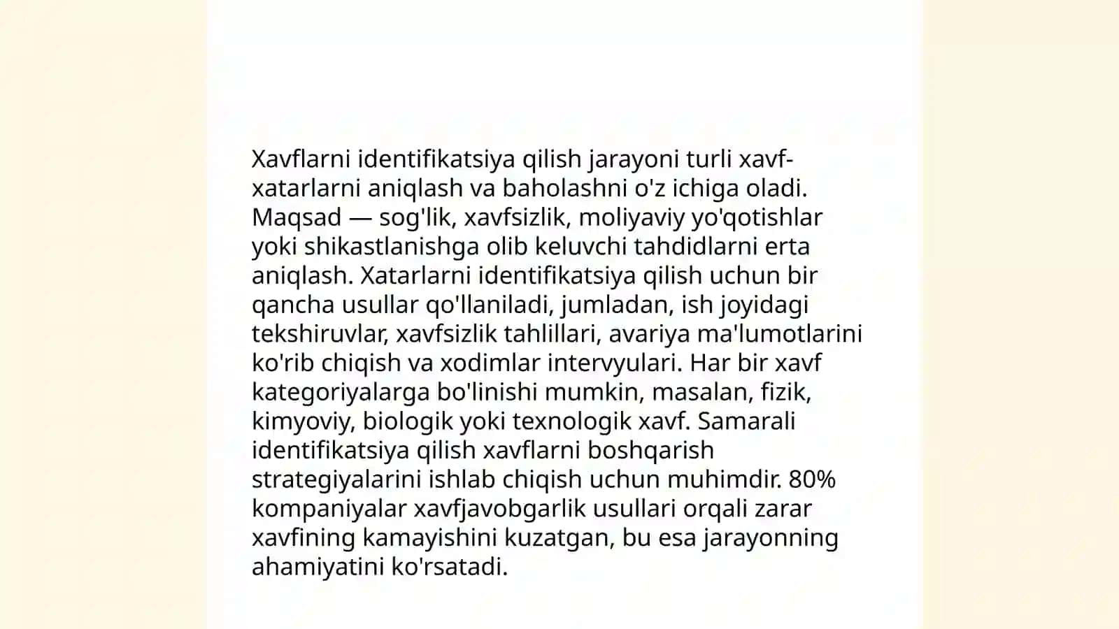 Risklarni kamaytirish usullari 4