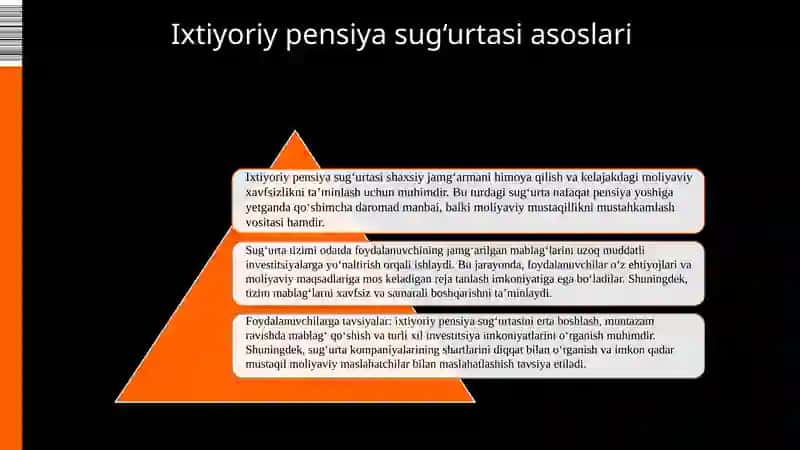 Pensiya  sug‘urtasi. 4