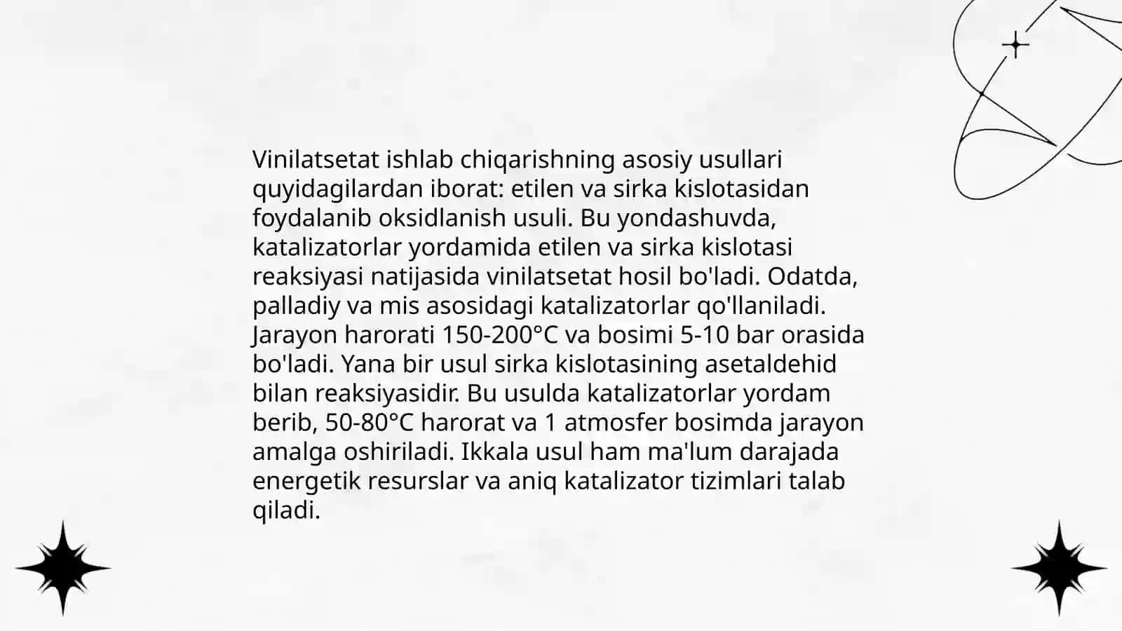 Vinilatsetat olinishi va xossalari 4