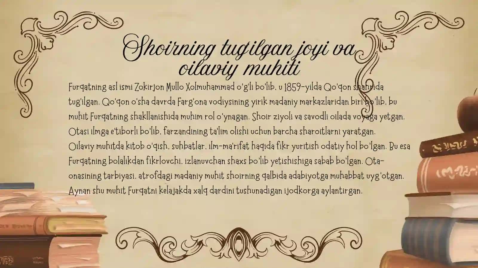 Furqat hayoti va ijodi 4